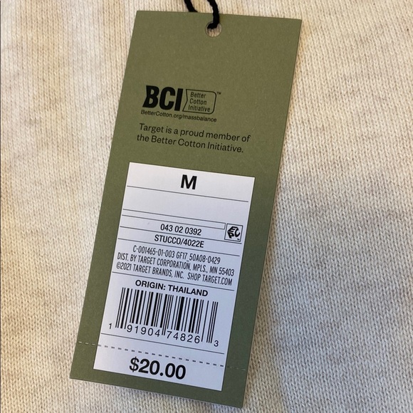 NWT Goodfellow & Co Beige and Gray Men's Raglan Sleeve Crew Neck Sweater | M - Picture 4 of 7